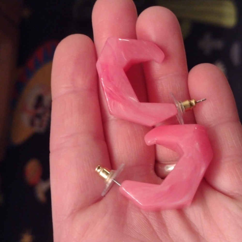 J Crew bubble gum earrings